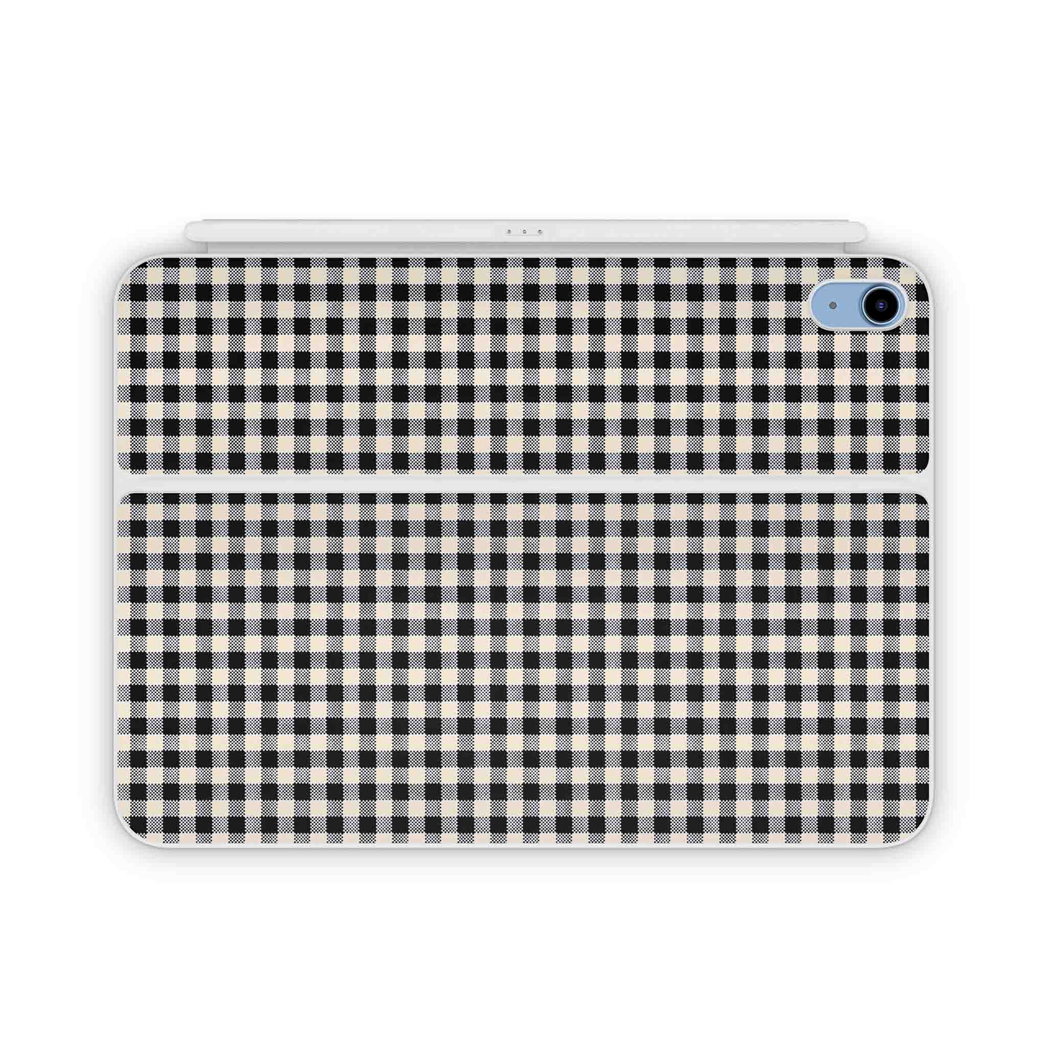 Black Gingham Magic Keyboard Folio Skin - Image 2