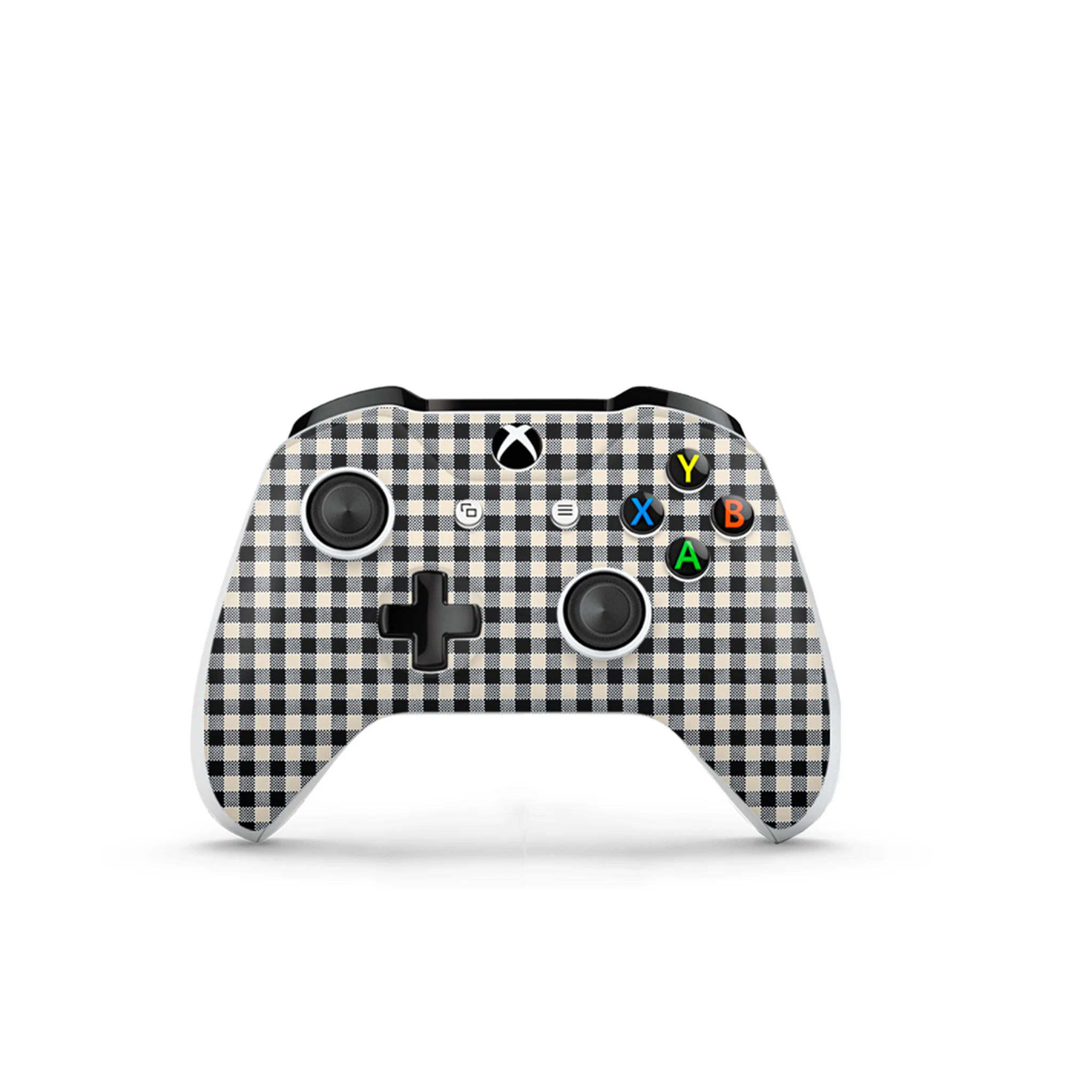 Black Gingham Xbox One S Skin - Image 2