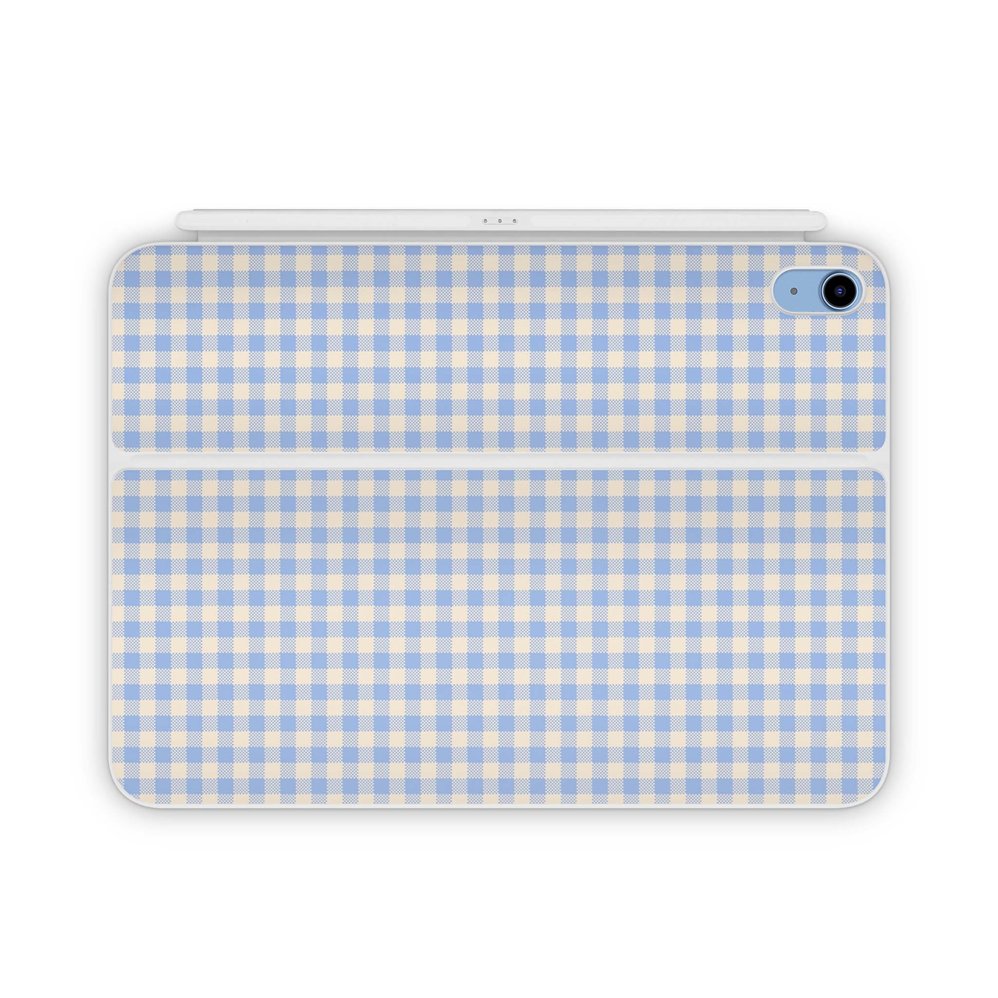 Blue Gingham Magic Keyboard Folio Skin - Image 2