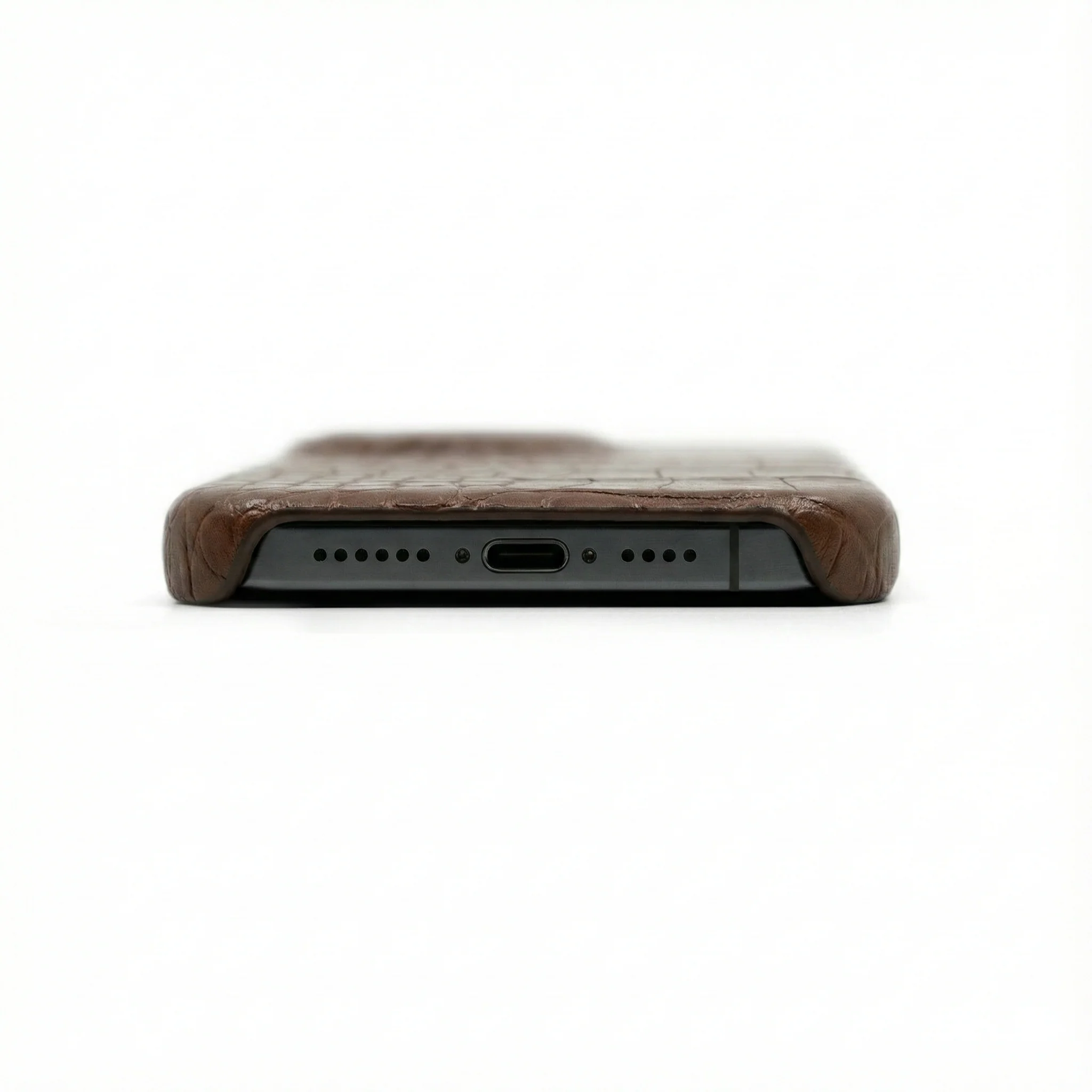 Brown Crocodile iPhone Case - Image 5