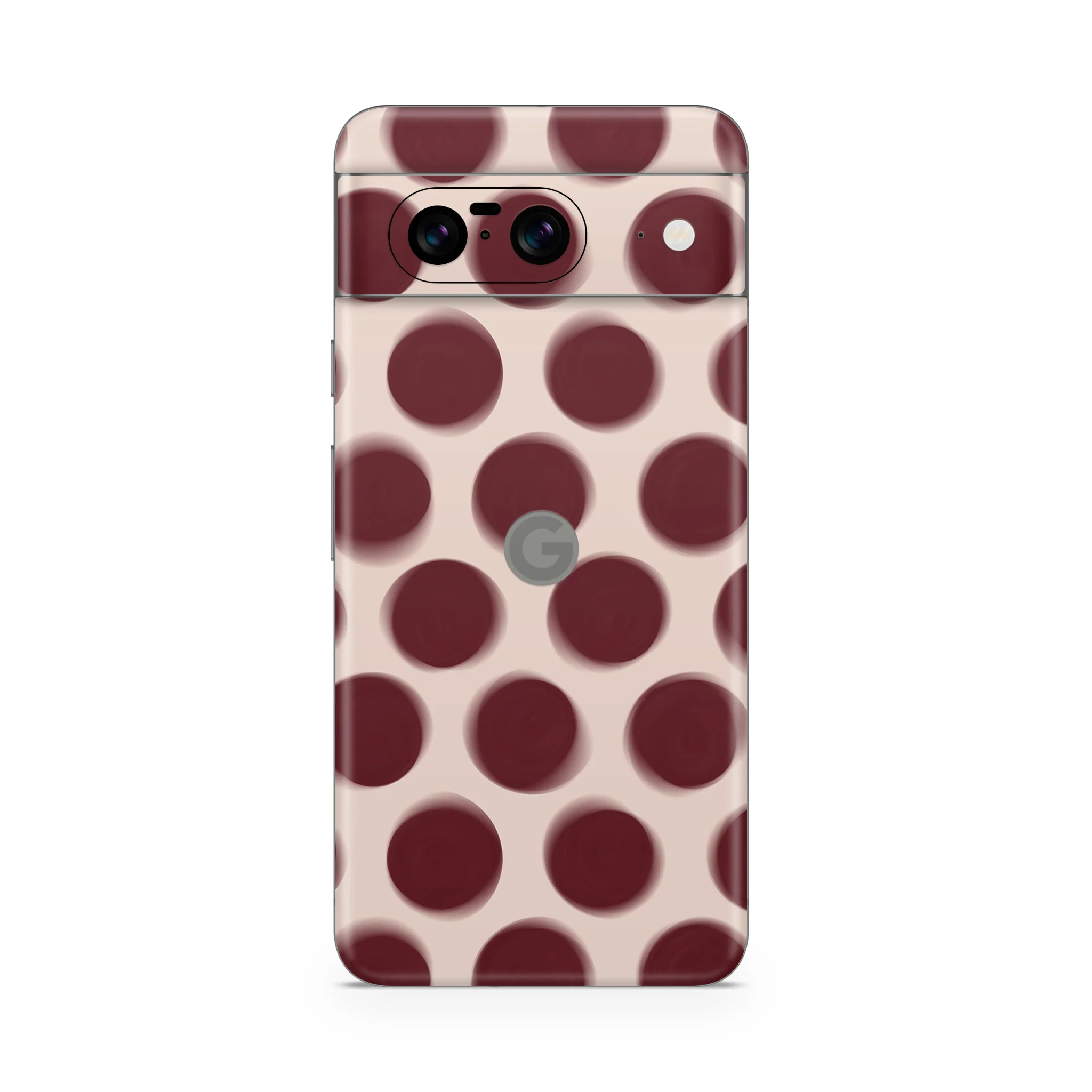 Burgundy Dot Google Pixel Skin + Case - Image 2