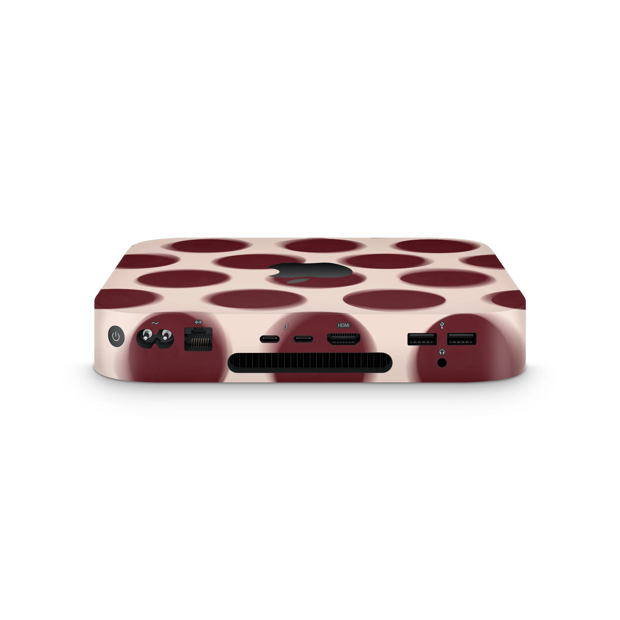 Burgundy Dot Mac Mini - Image 2