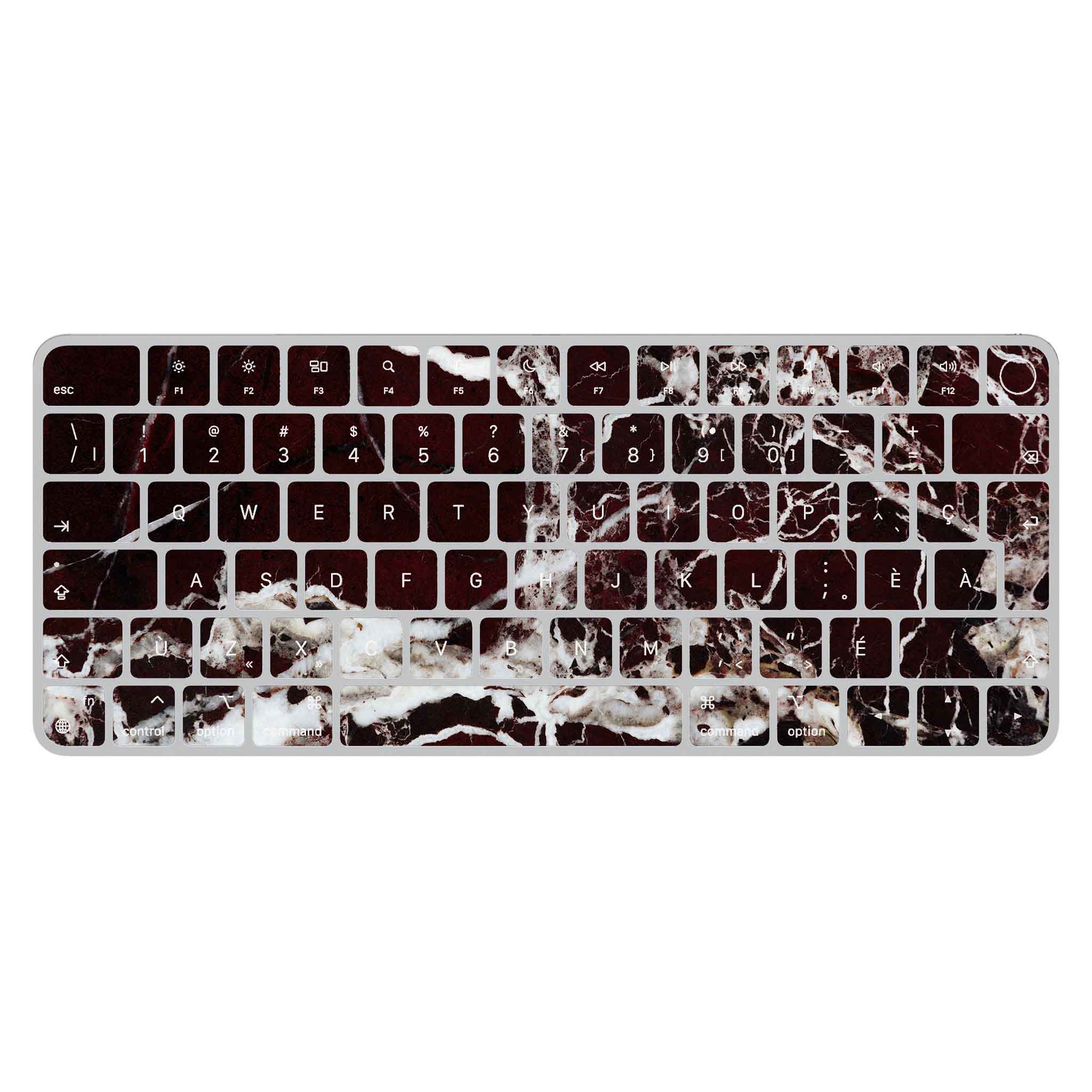 Burgundy Marble Magic Keyboard Skin