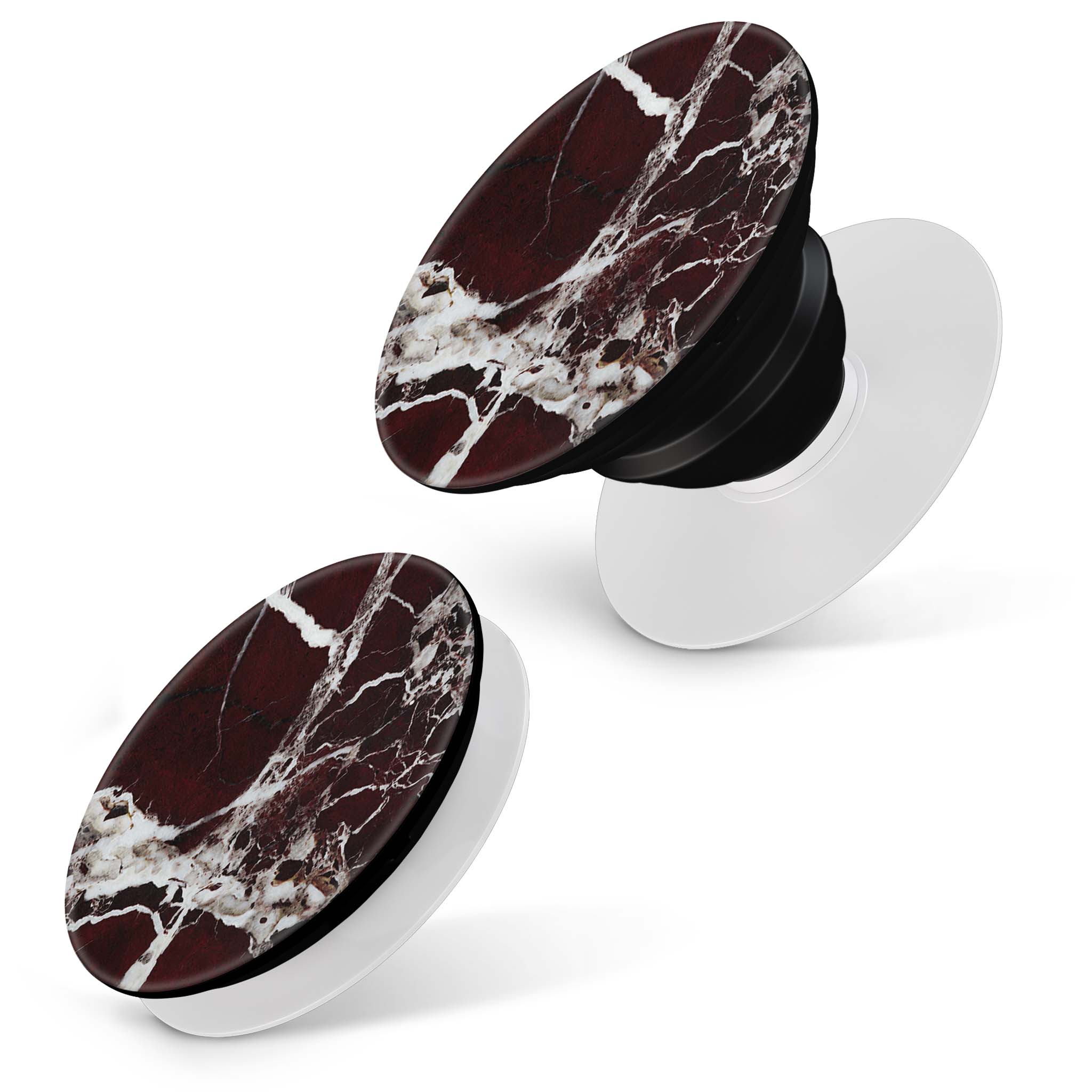 Burgundy Marble PopSockets Skin