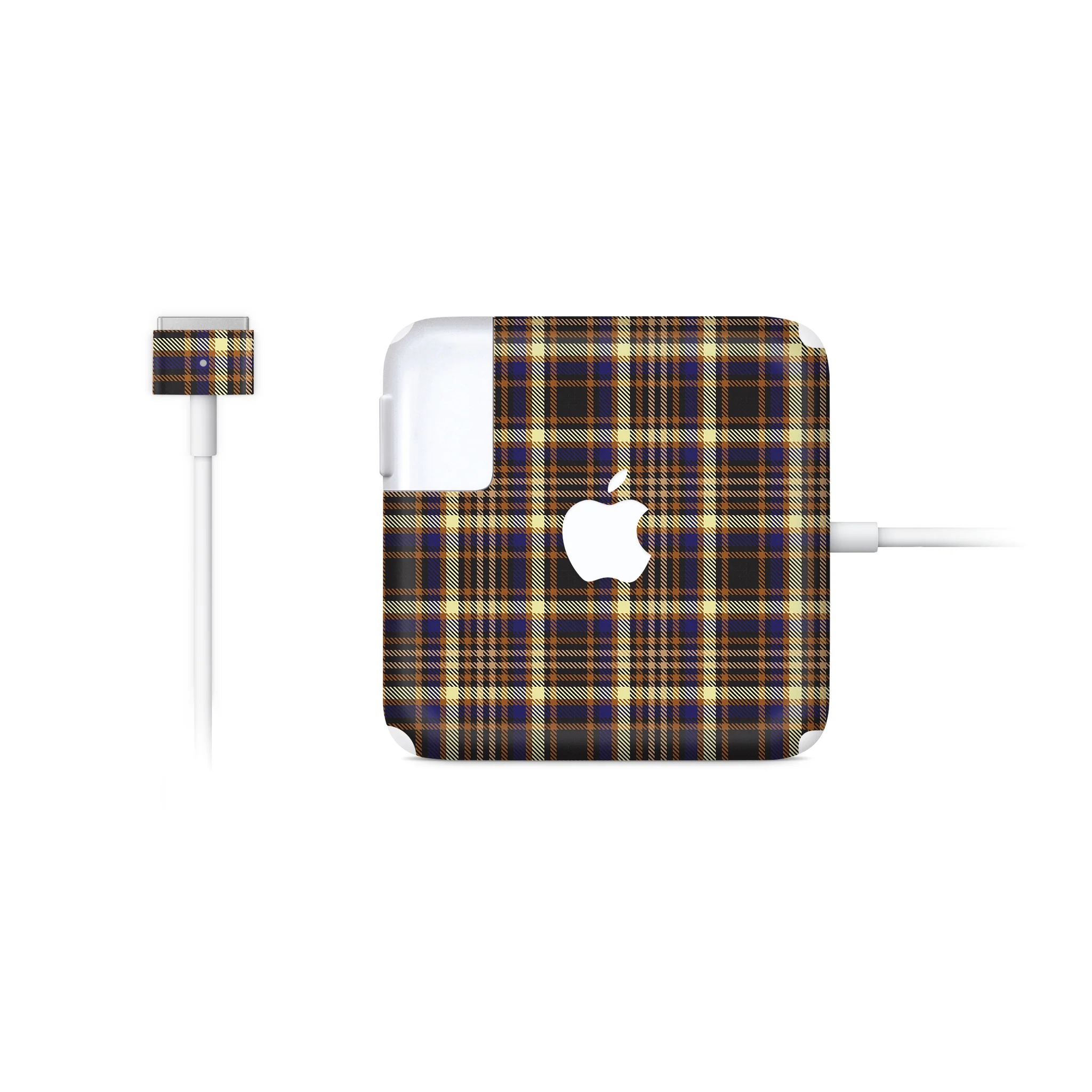 Butterscotch Plaid MacBook Charger Skin