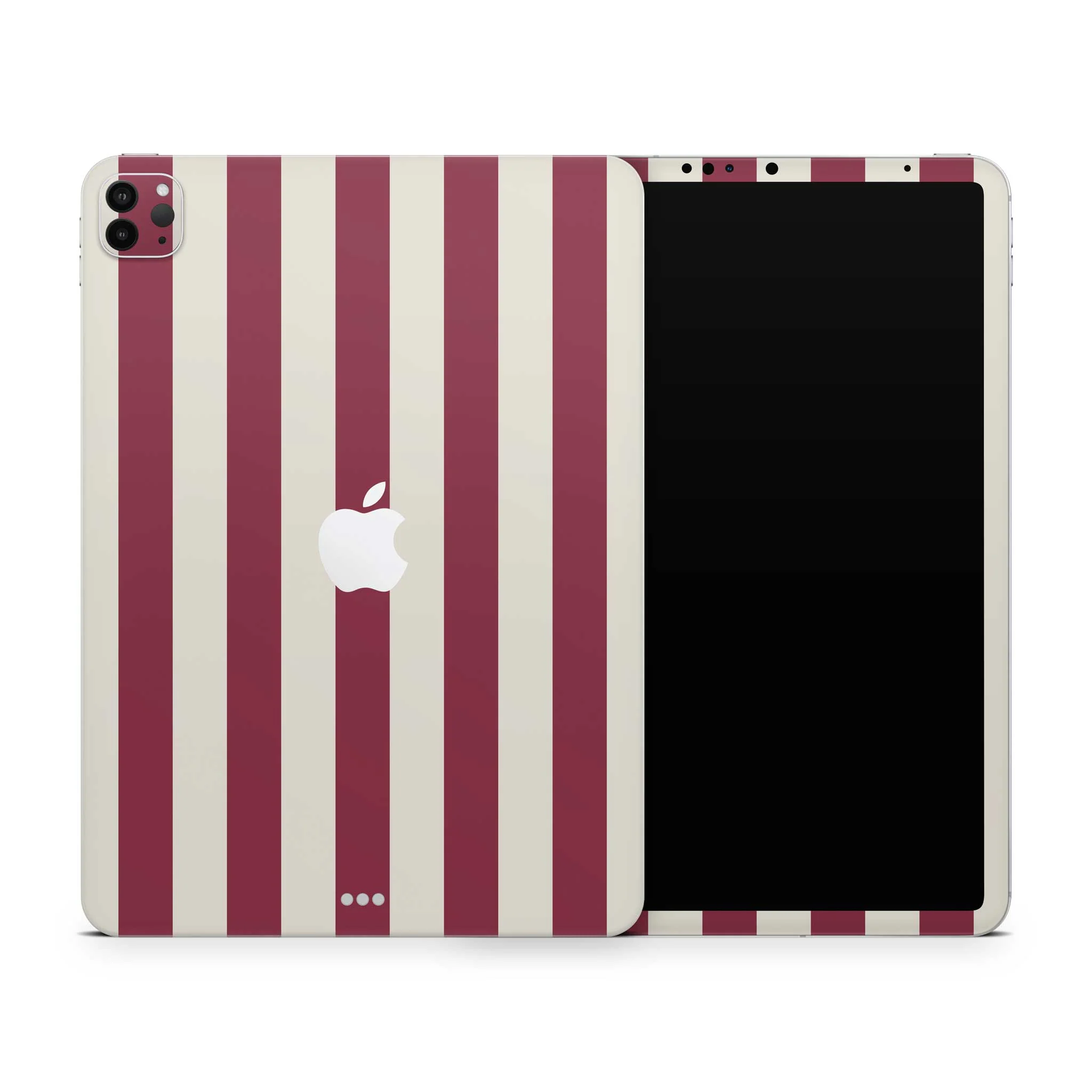Cranberry Stripe iPad Skin + Case - Image 2