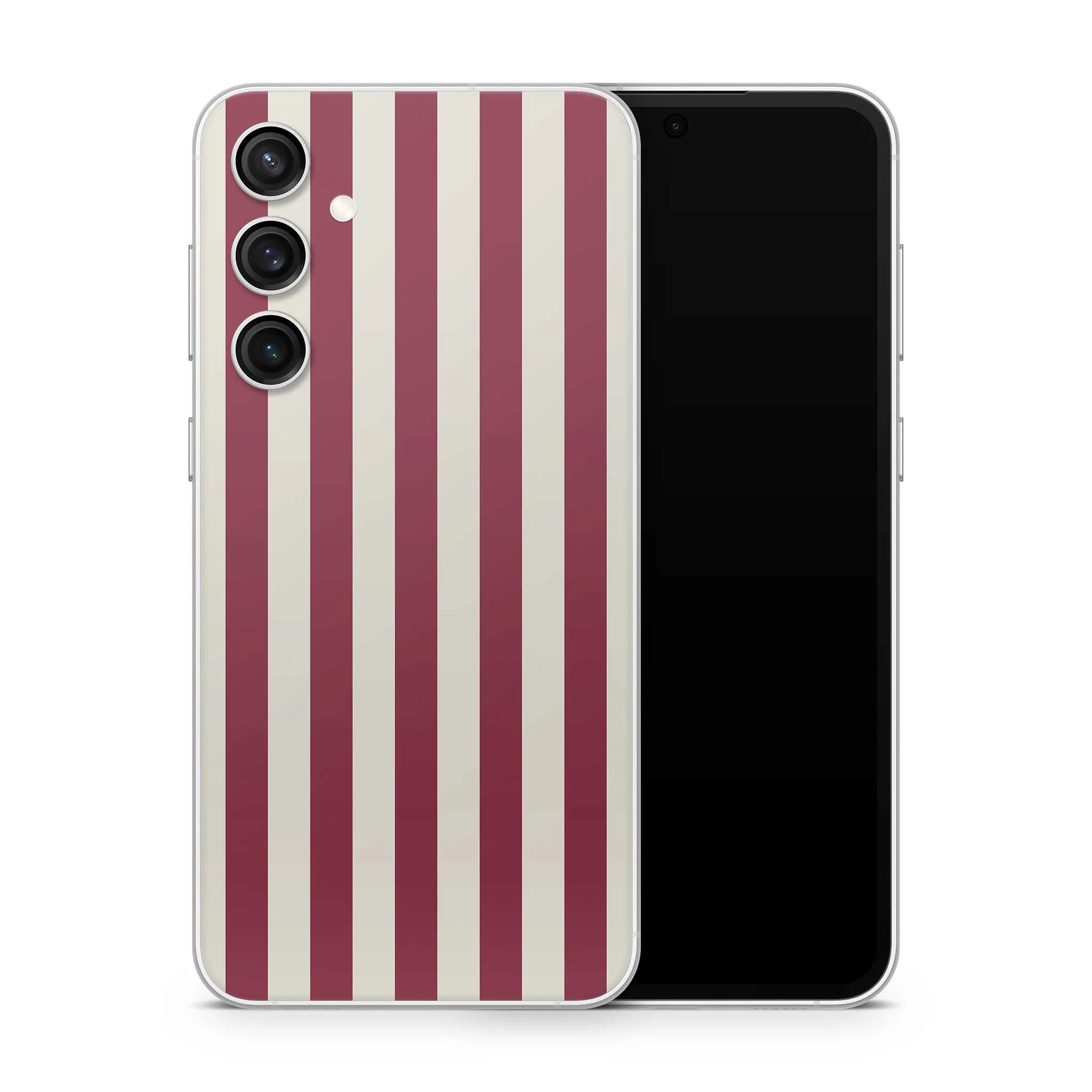 Cranberry Stripe Samsung Galaxy Skin + Case - Image 2