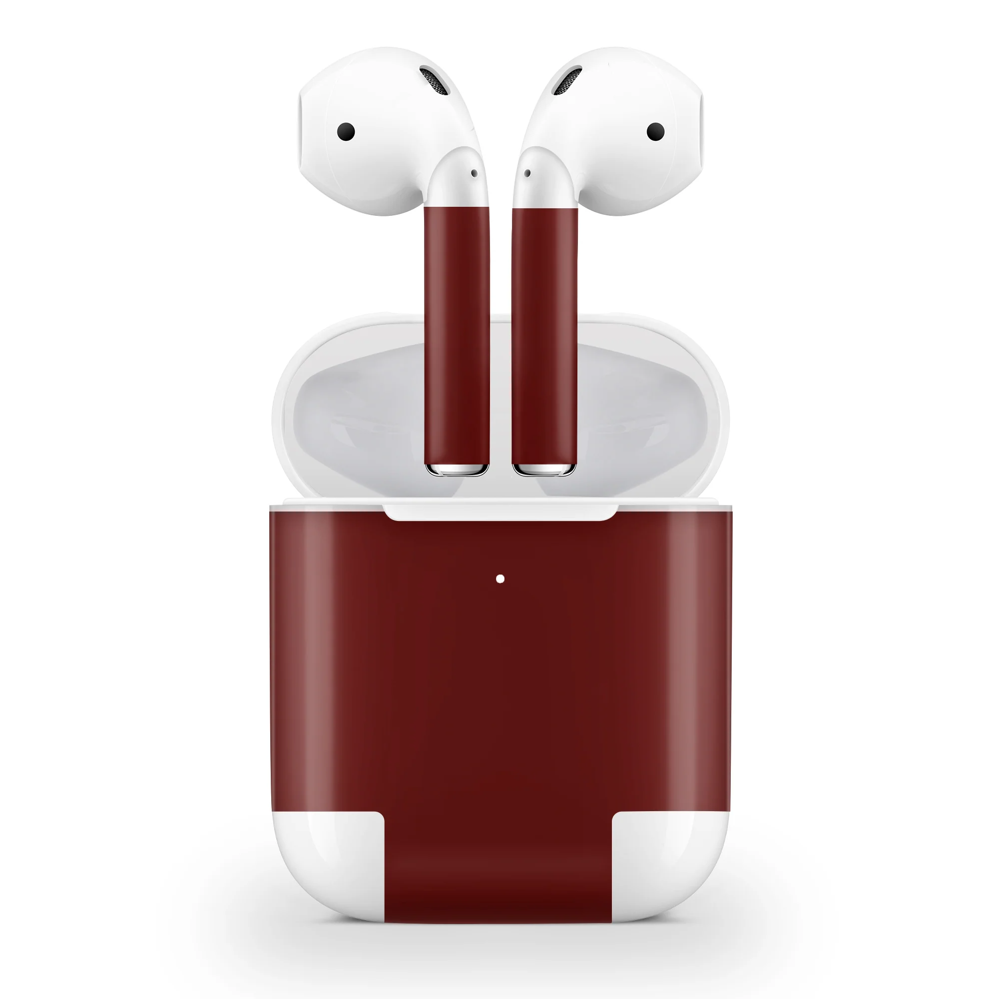 Deep Red AirPods Skin - Image 2