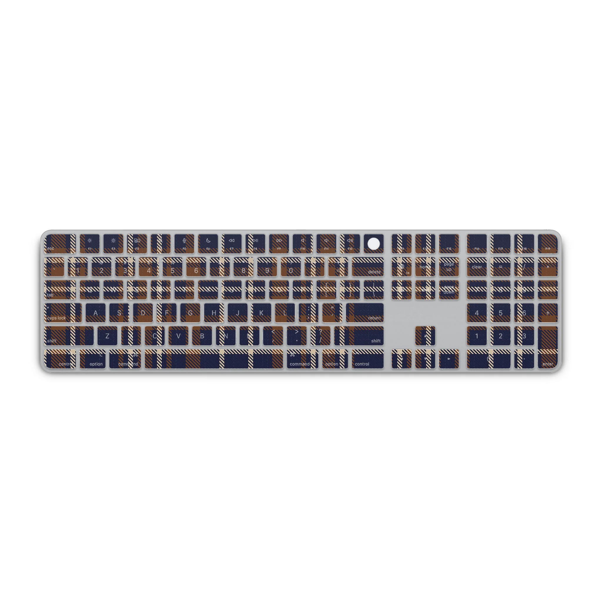 Hot Toddy Plaid Magic Keyboard Skin - Image 2