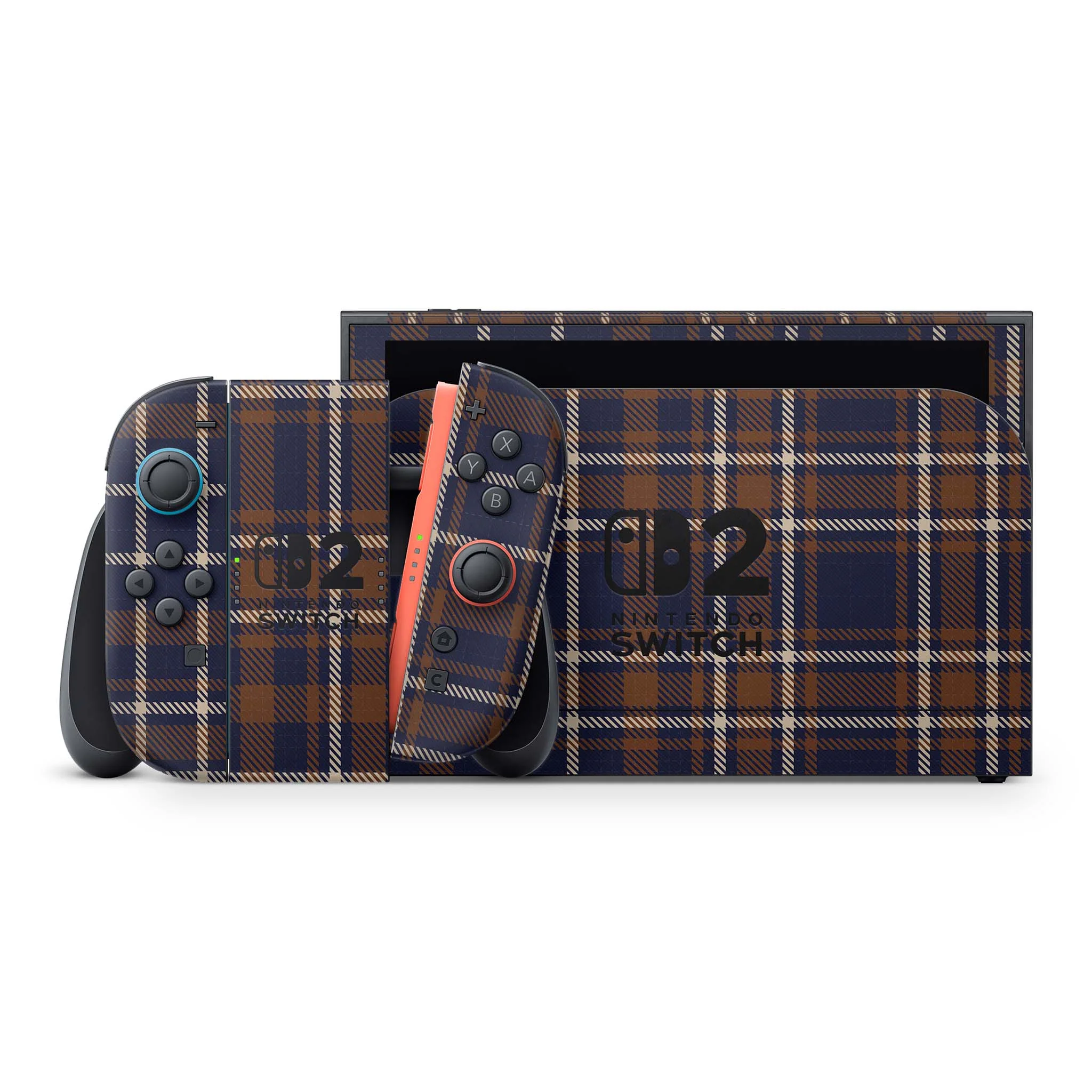 Hot Toddy Plaid Nintendo Switch 2 Skin