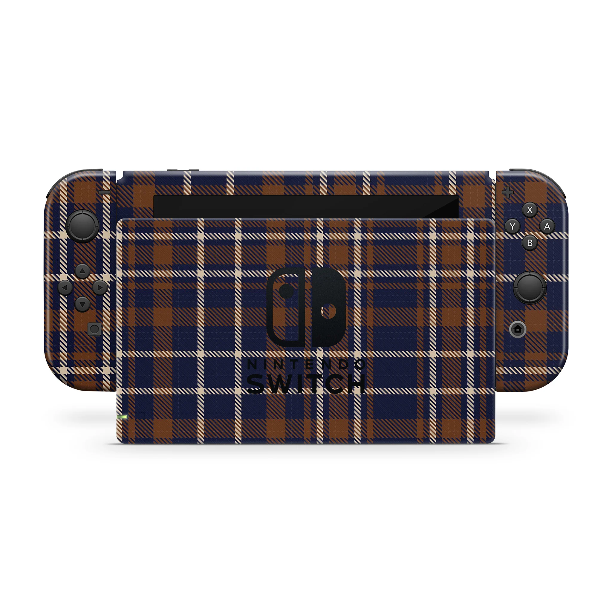 Hot Toddy Plaid Nintendo Switch Skin