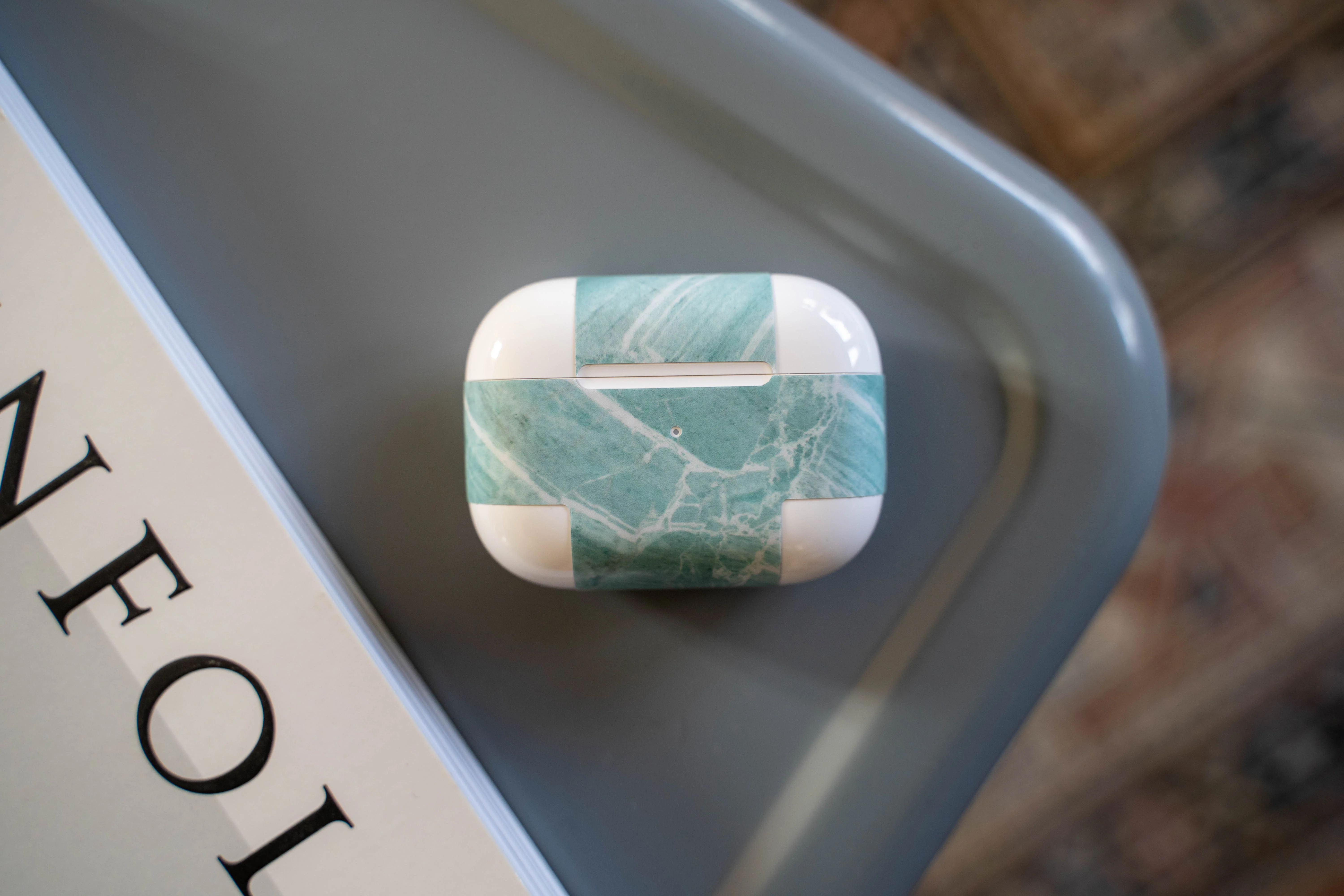Mint Marble AirPods Skin - Image 10
