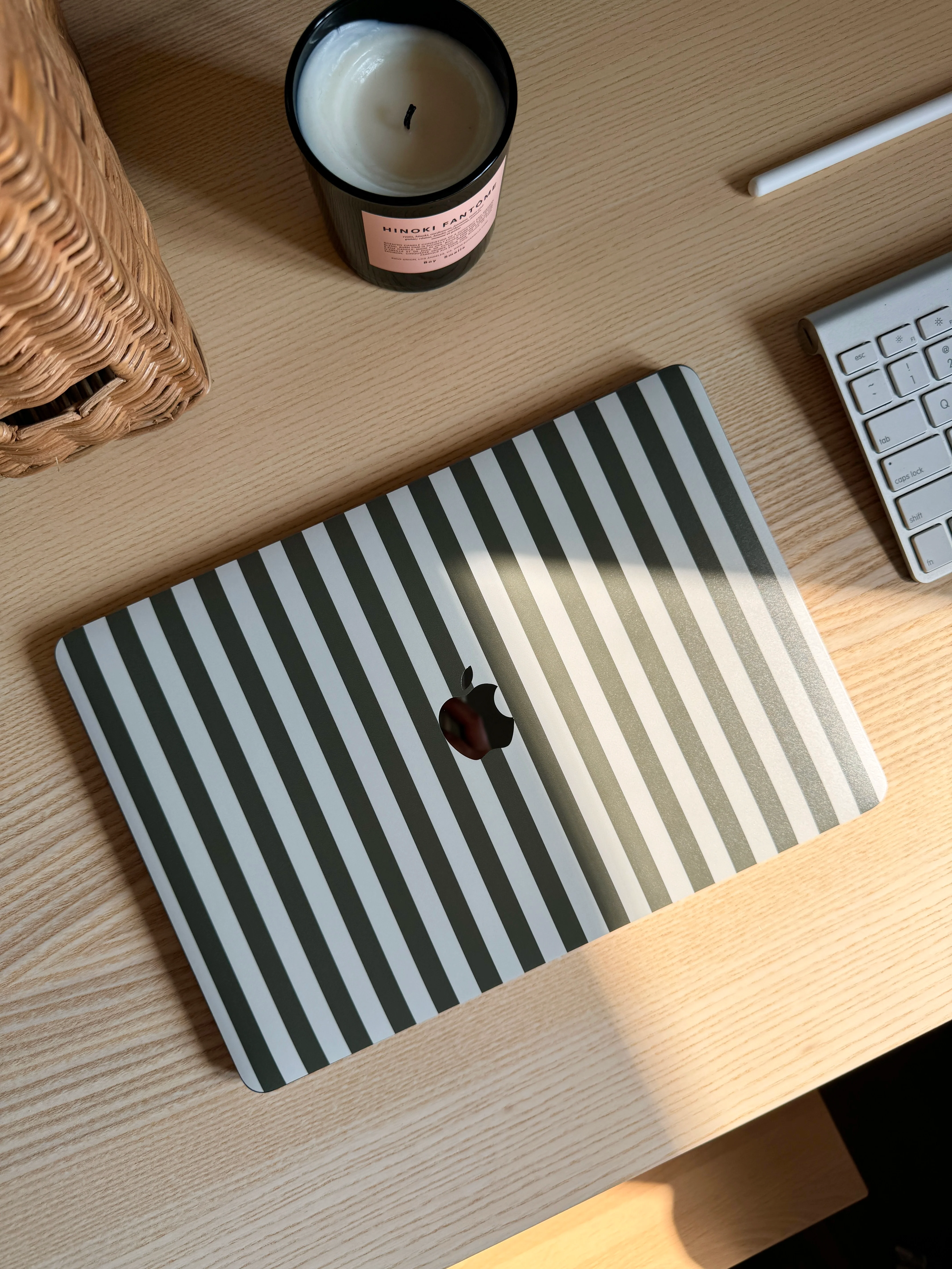 Olive Stripe MacBook Skin + Case - Image 10