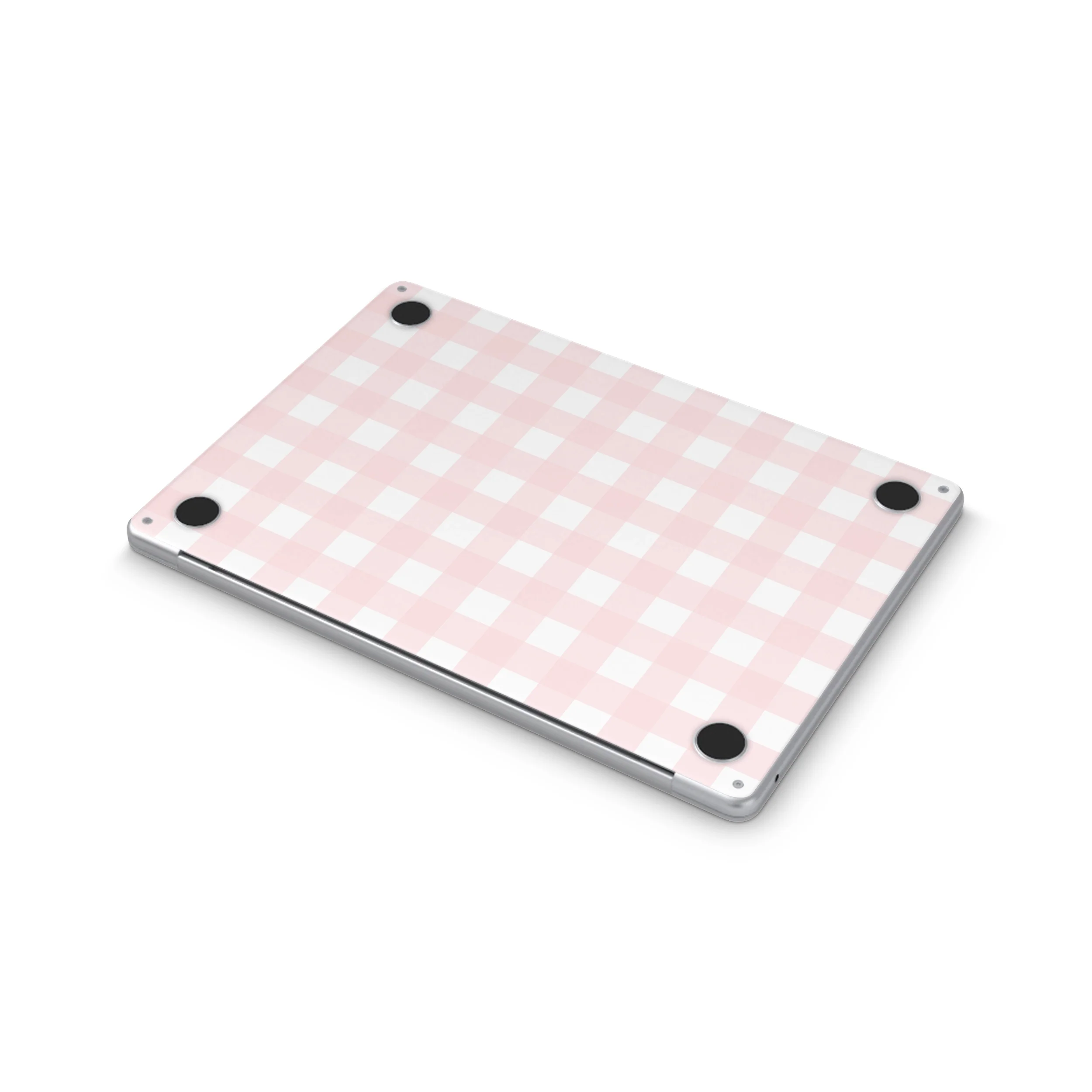 Pink Gingham MacBook Skin + Case - Image 2