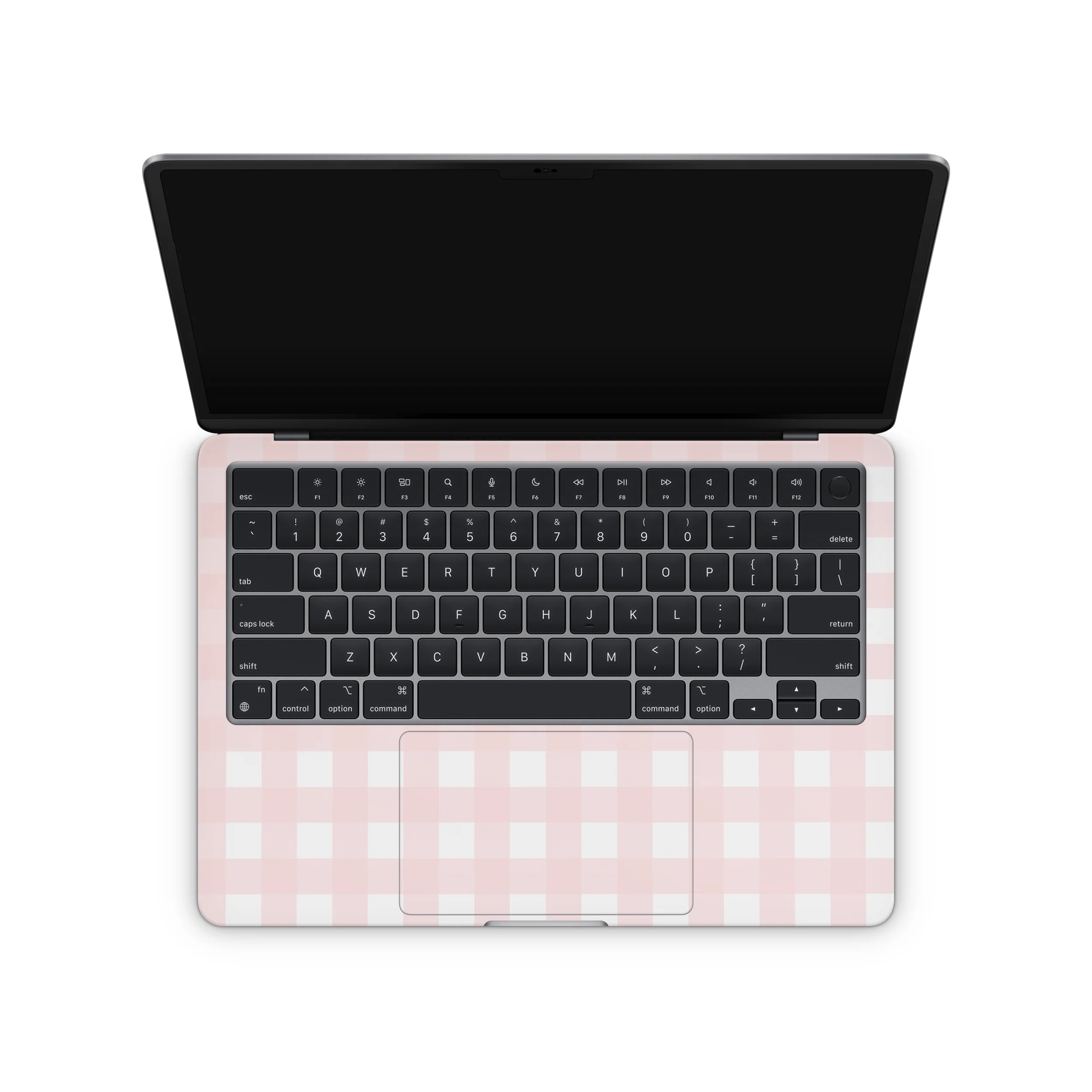 Pink Gingham MacBook Skin + Case - Image 3
