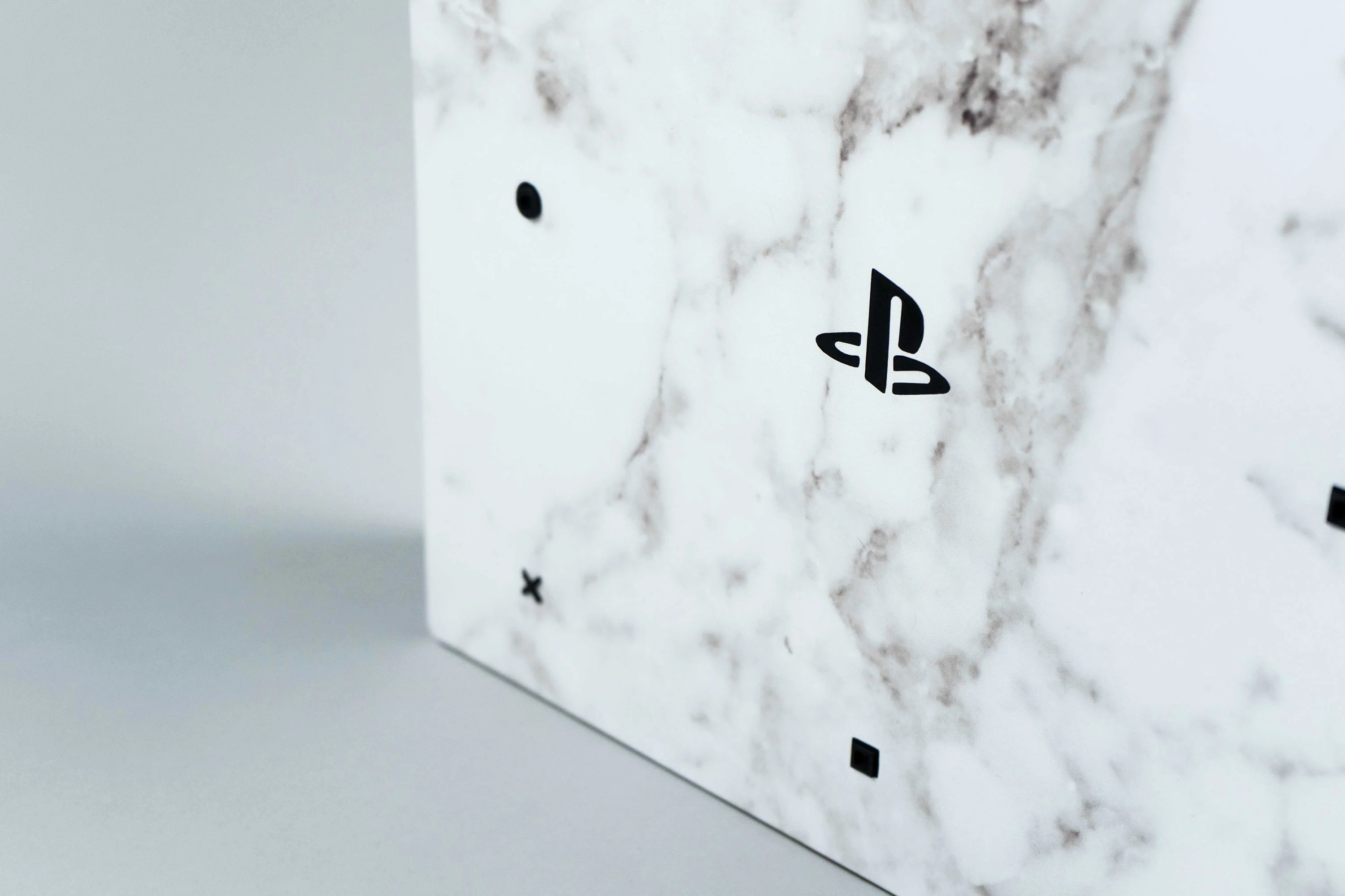 White Marble Playstation 4 Pro Skin - Image 3