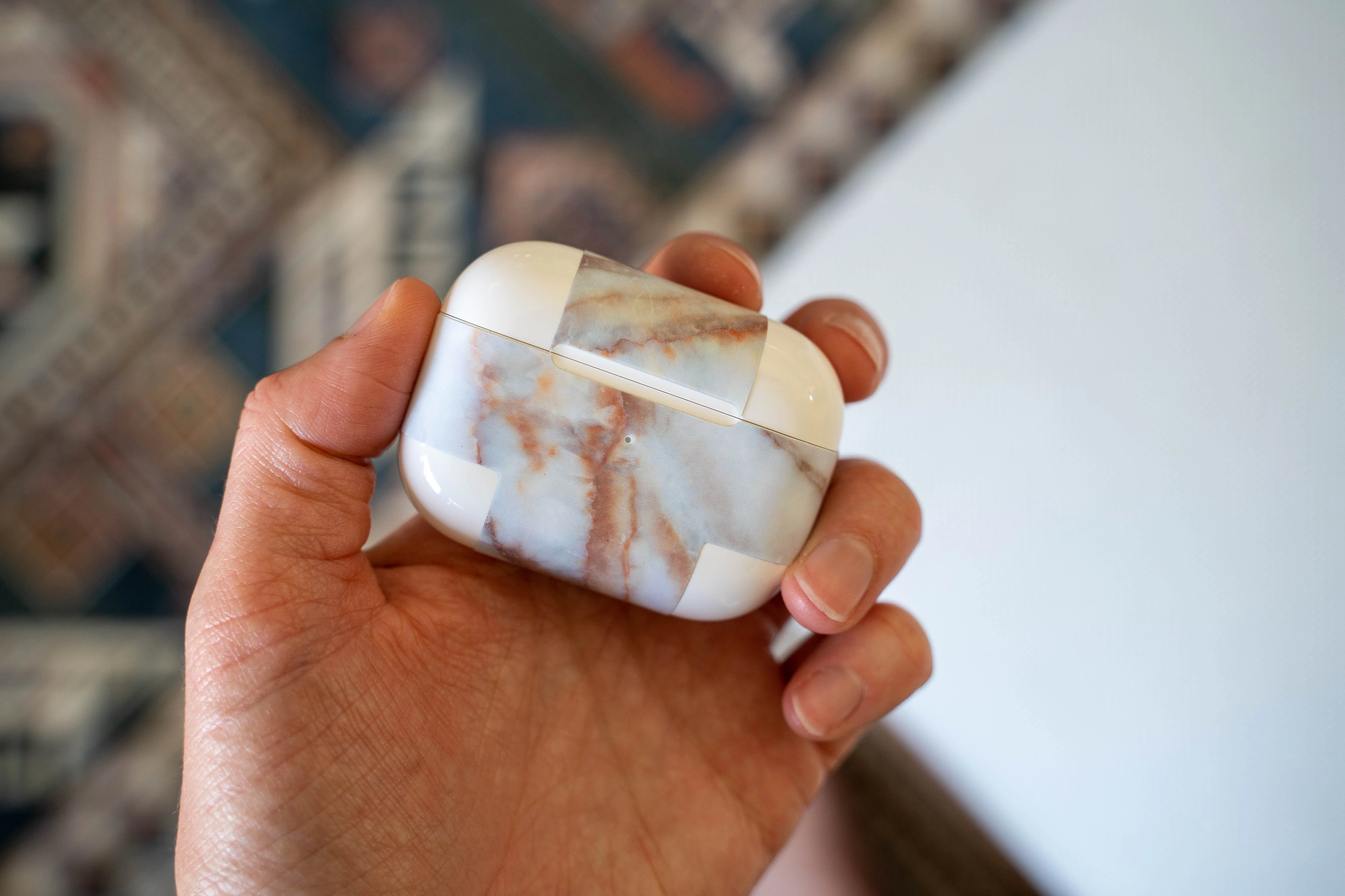Vanilla Marble AirPods Skin - Image 11