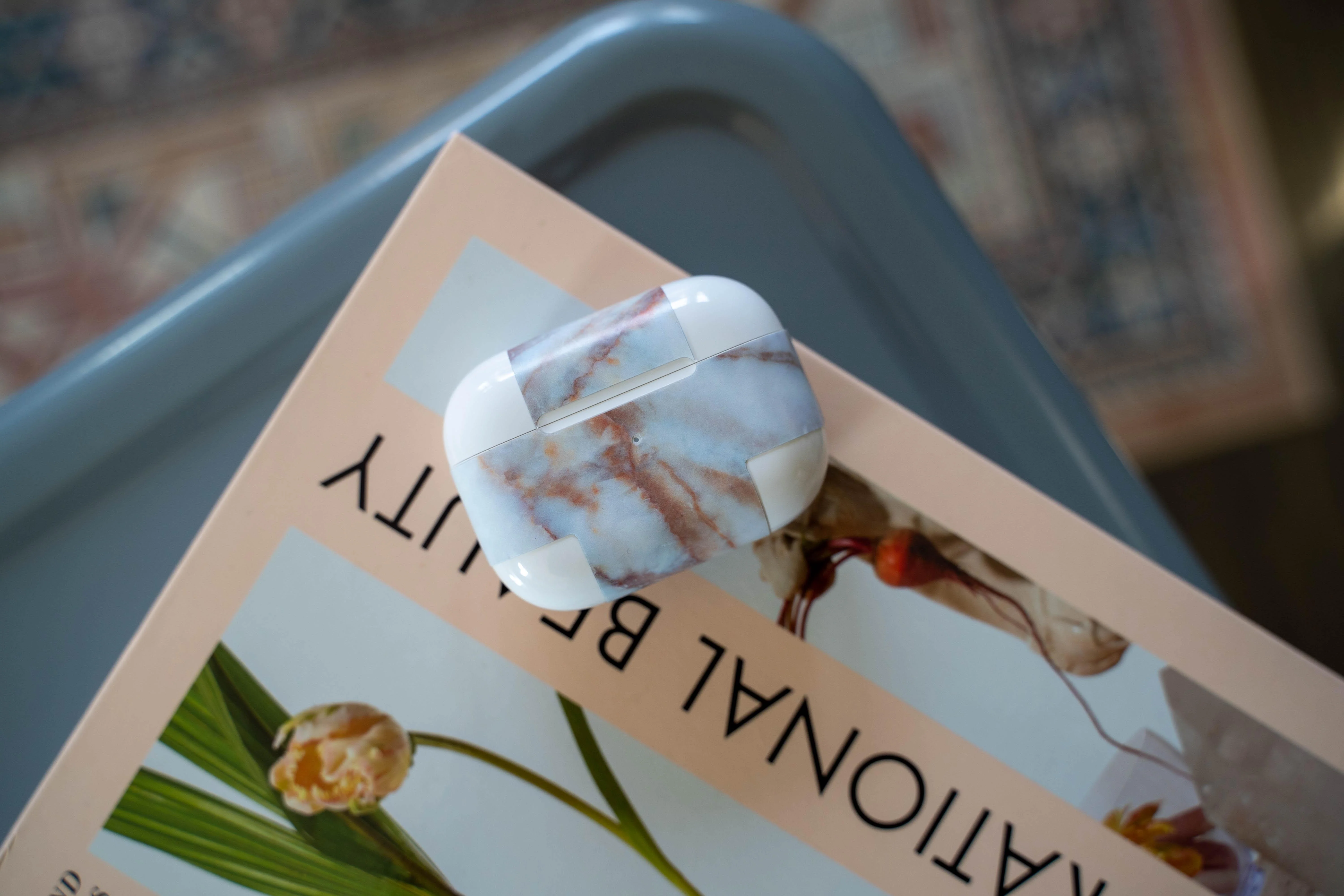 Vanilla Marble AirPods Skin - Image 5