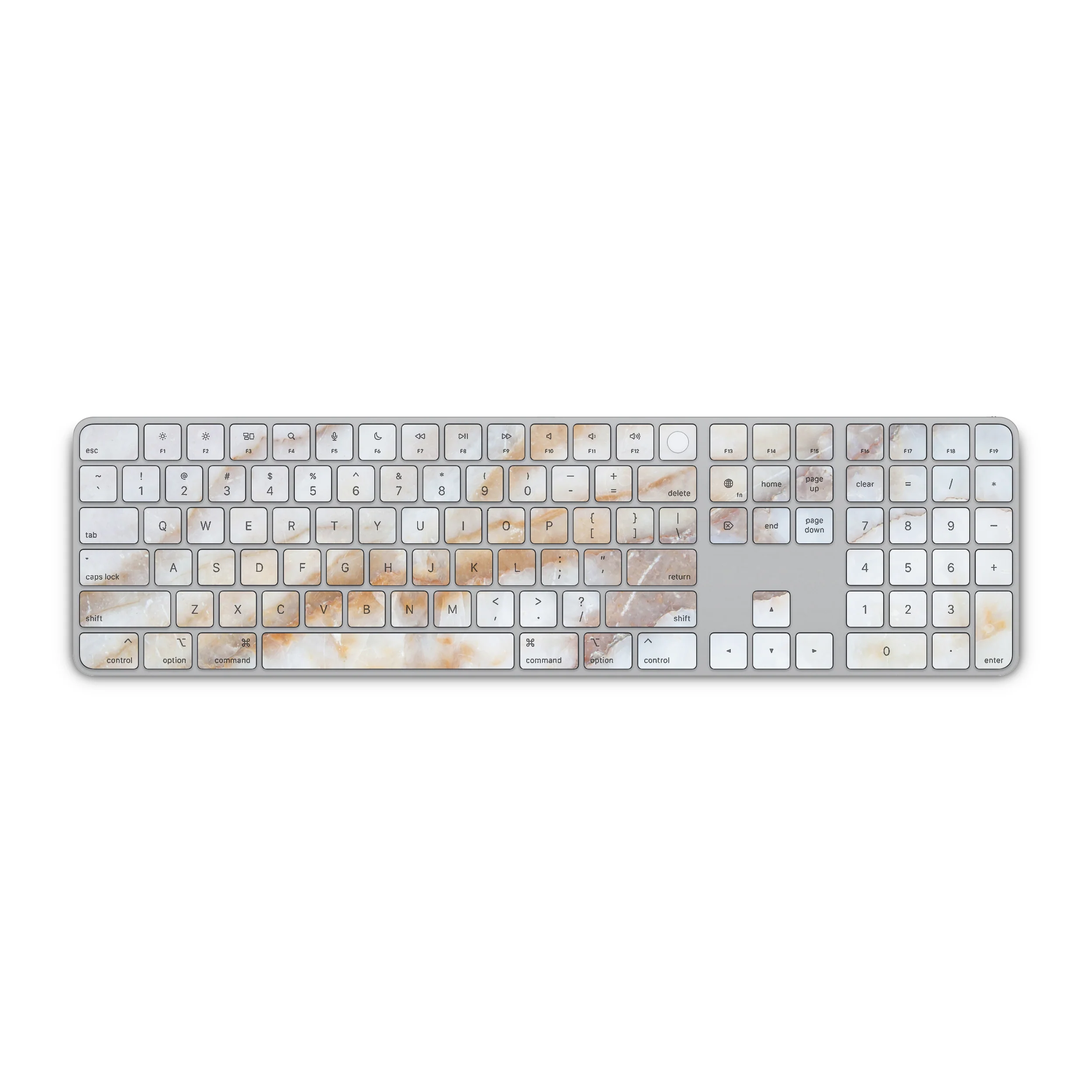 Vanilla Marble Magic Keyboard Skin - Image 2
