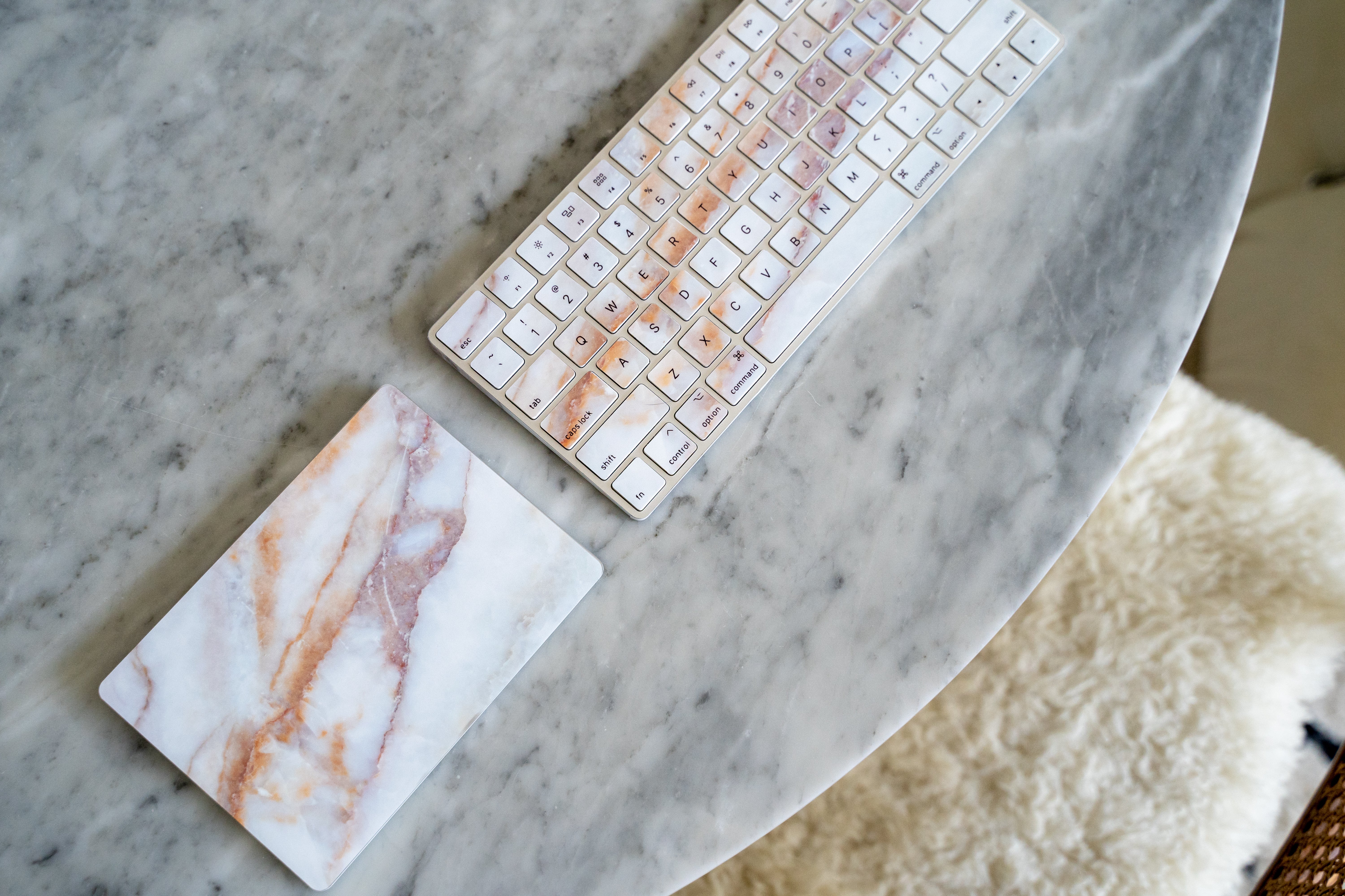 Vanilla Marble Magic Trackpad Skin - Image 5