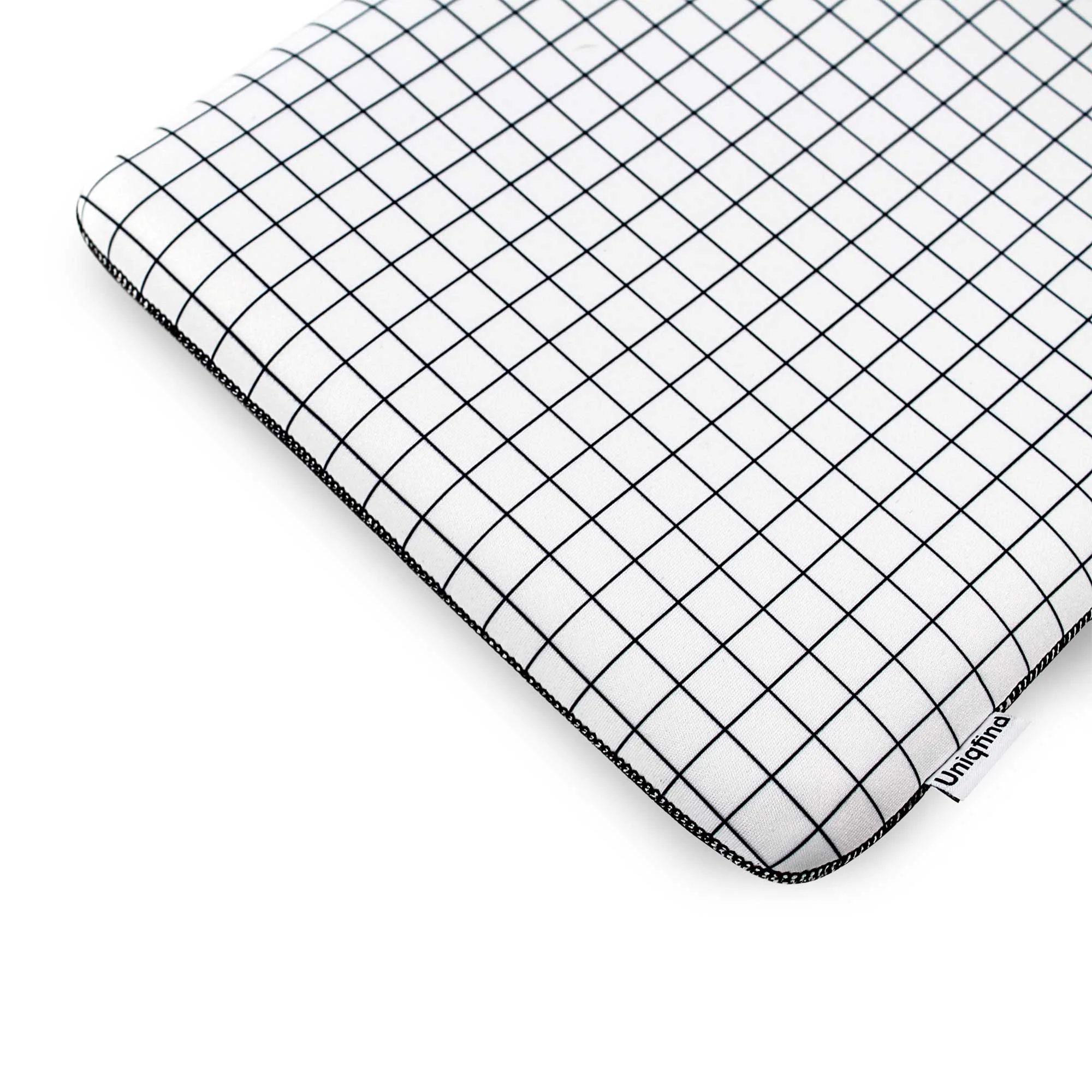 White Grid MacBook Sleeve - Image 2