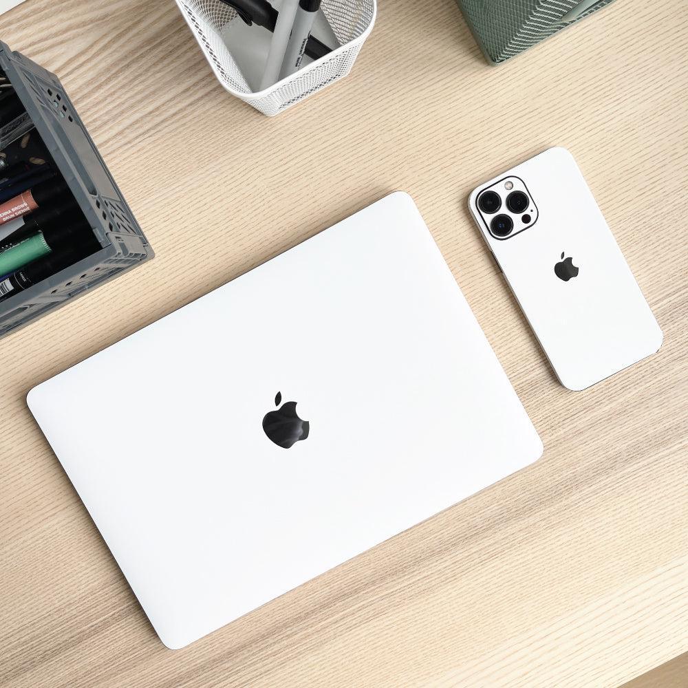 White MacBook Skin + Case - Image 9