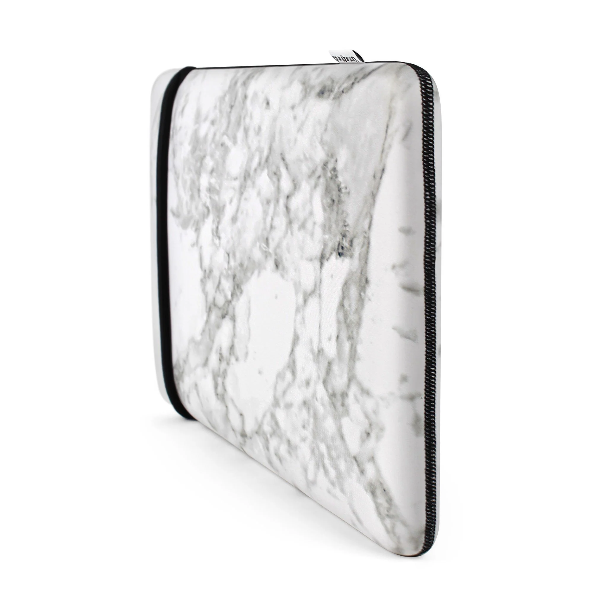 White Marble Up to 14-inch Laptop Sleeve - Image 5