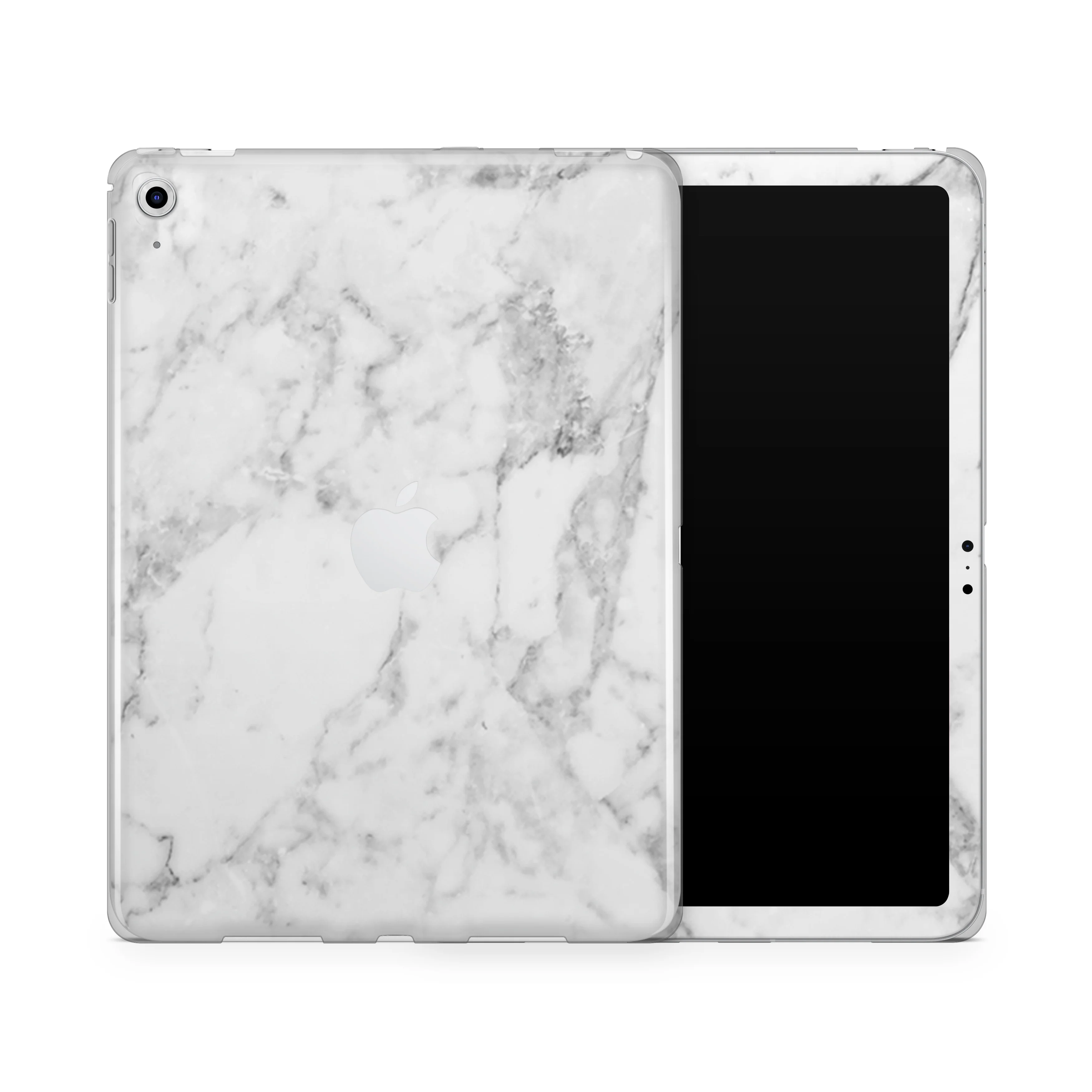 White Marble iPad Skin + Case - Image 3