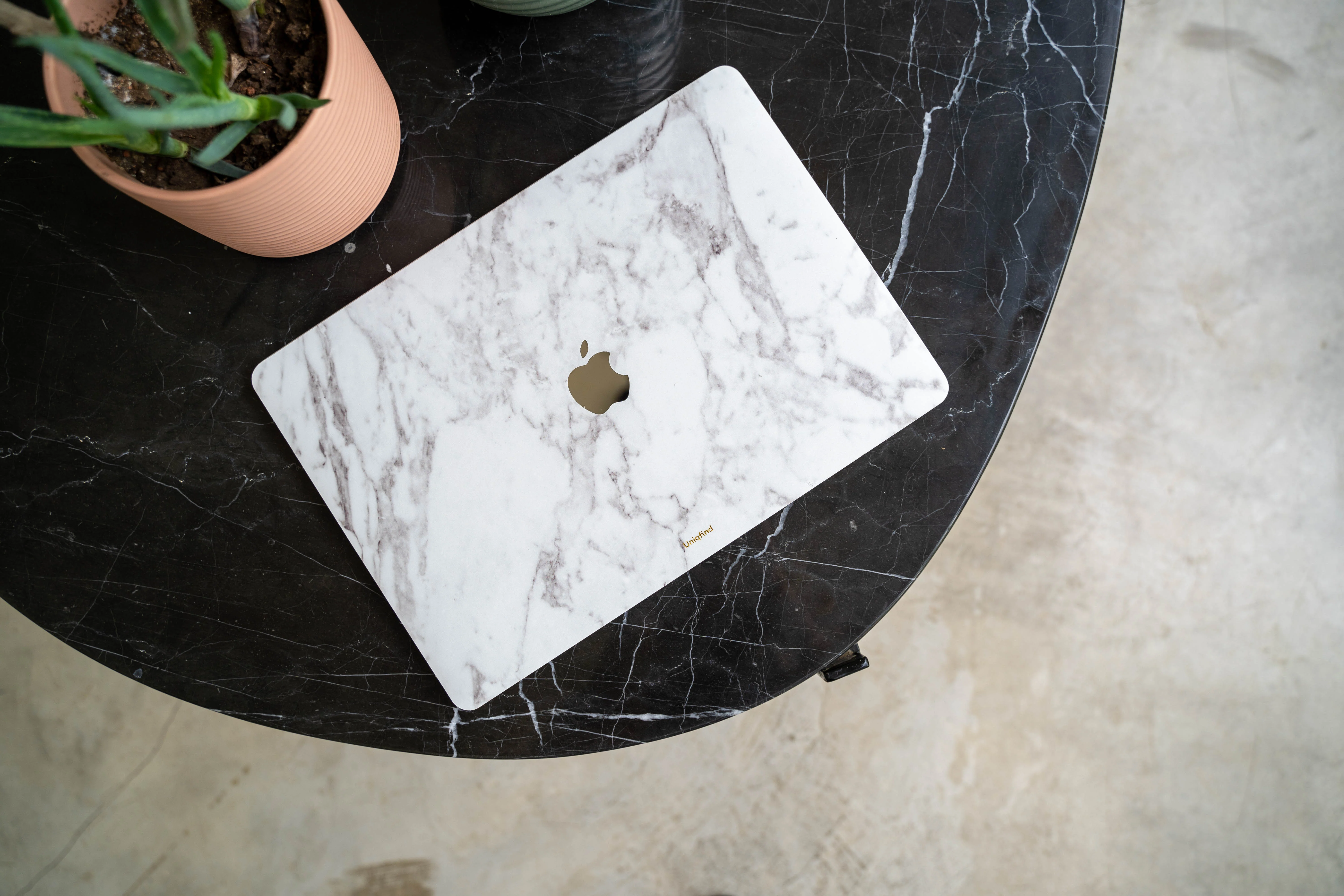 White Marble MacBook Skin + Case - Image 8