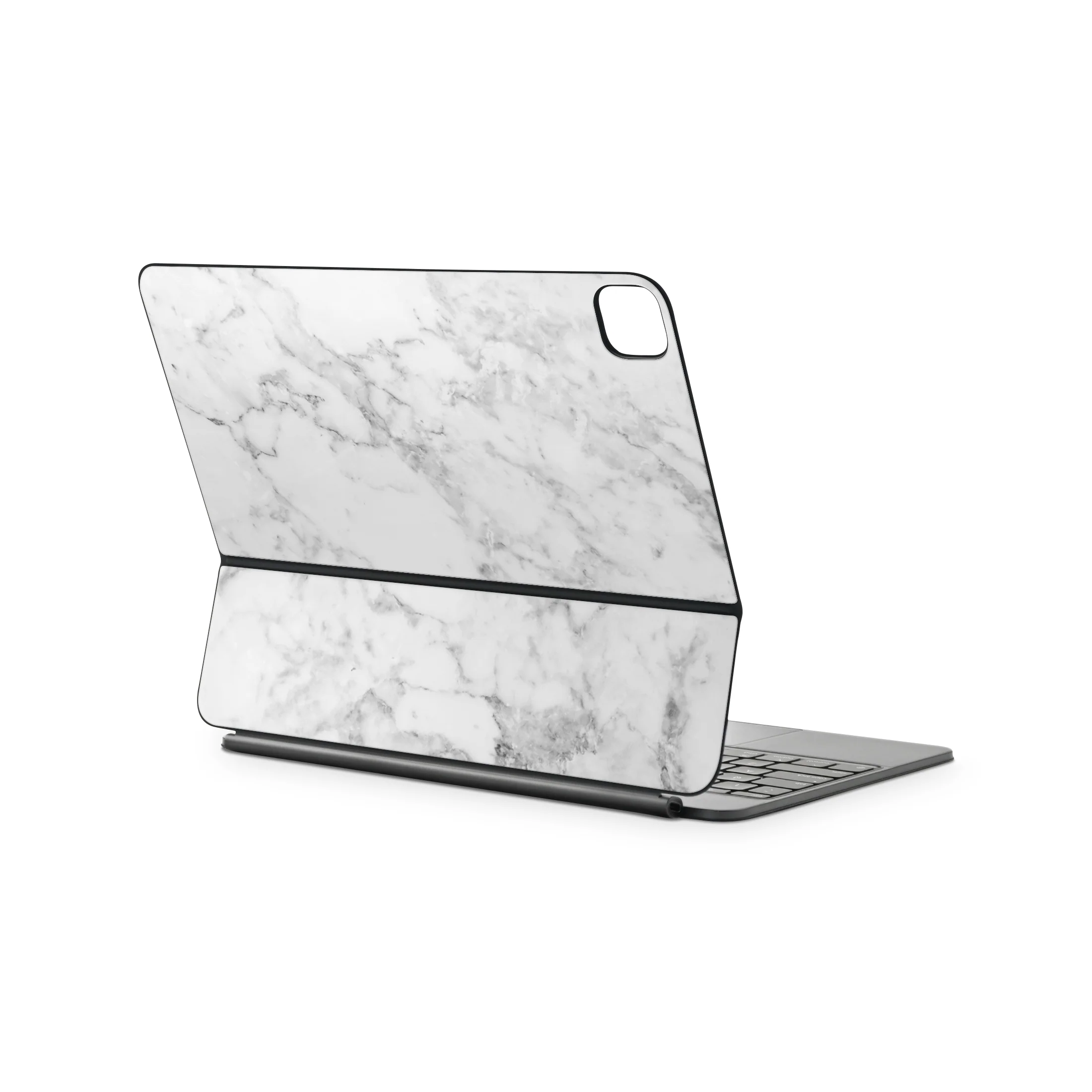 White Marble Magic Keyboard Skin for iPad